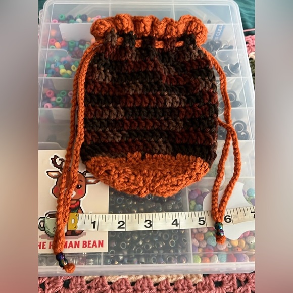 Crocheted Drawstring Bag 🌟Free with Purchase🌟 - Picture 4 of 4